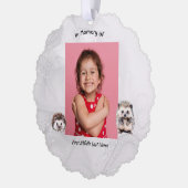 Christian Memorial Keepsake Hedgehog Children   オーナメントカード (左)