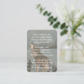 Christian Memorial Keepsake Howling Wolf 名刺 (スタンド正面)