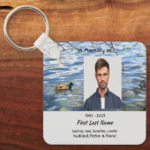 Christian Memorial Keepsake Lake Ducks Birds キーホルダー (正面)