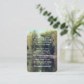 Christian Memorial Keepsake Lake Pond Park Ducks 名刺 (スタンド正面)