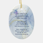 Christian Memorial Keepsake Memorial Dragonfly セラミックオーナメント (裏面)