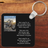 Christian Memorial Keepsake Motorcycle Chopper キーホルダー (裏面)