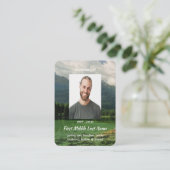 Christian Memorial Keepsake Mountain Lake  名刺 (スタンド正面)