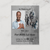 Christian Memorial Keepsake Music Jazz Band 名刺 (正面)