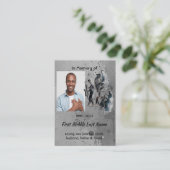 Christian Memorial Keepsake Music Jazz Band 名刺 (スタンド正面)