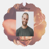 Christian Memorial Keepsake Musician Piano Guitar オーナメントカード (正面)