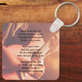 Christian Memorial Keepsake Musician Piano Guitar キーホルダー (裏面)