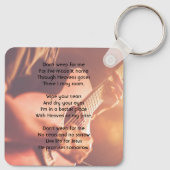 Christian Memorial Keepsake Musician Piano Guitar キーホルダー (裏面)