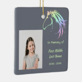 Christian Memorial Keepsake Pastel Horse Art セラミックオーナメント (右)