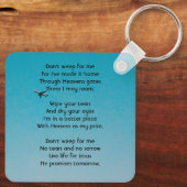 Christian Memorial Keepsake Pilot Airplane Flying キーホルダー (裏面)