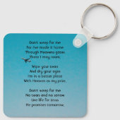 Christian Memorial Keepsake Pilot Airplane Flying キーホルダー (裏面)