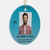 Christian Memorial Keepsake Pilot Airplane Flying セラミックオーナメント (右)