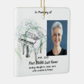 Christian Memorial Keepsake  Prayer Piano Musician セラミックオーナメント (右)