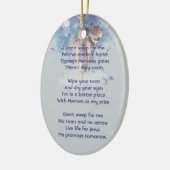 Christian Memorial Keepsake Remembrance Wolf セラミックオーナメント (左)