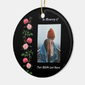 Christian Memorial Keepsake Roses Garden Flowers セラミックオーナメント (左)