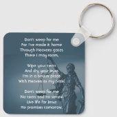 Christian Memorial Keepsake Scales Justice Law キーホルダー (裏面)