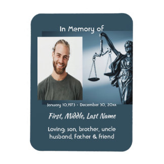 Christian Memorial Keepsake Scales Justice Law マグネット
