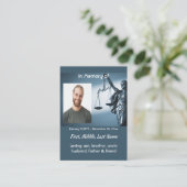 Christian Memorial Keepsake Scales Justice Law 名刺 (スタンド正面)