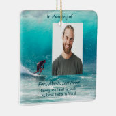Christian Memorial Keepsake  Wave Surfer Water セラミックオーナメント (右)