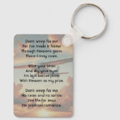 Christian Memorial Keepsakes Pilot Airplane Sunset キーホルダー (裏面)