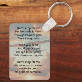 Christian Memorial Keepsakes Pilot Airplane Sunset キーホルダー (裏面)