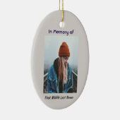 Christian Memorial  Lone Wolf Howling Animal  セラミックオーナメント (右)