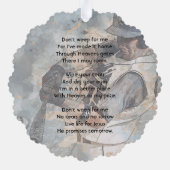 Christian  Memorial Memory Card Baseball Sport オーナメントカード (裏面)