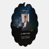 Christian Memorial Milky Way Starry Night Sky  オーナメントカード (右)