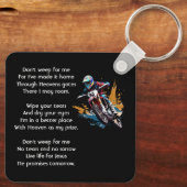 Christian Memorial Motocross Motorcycle Racing キーホルダー (裏面)