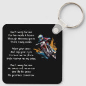 Christian Memorial Motocross Motorcycle Racing キーホルダー (裏面)