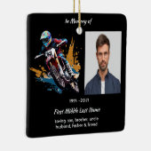 Christian Memorial Motocross Motorcycle Racing セラミックオーナメント (右)
