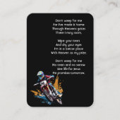 Christian Memorial  Motocross Motorcycle Racing  名刺 (正面)