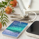 Christian Memorial Northern Lights Aurora Borealis キーホルダー (正面右)