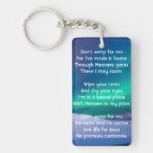 Christian Memorial Northern Lights Aurora Borealis キーホルダー (正面)