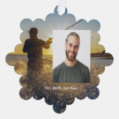 Christian Memorial Ocean Fly Fishing Fisherman オーナメントカード (正面)