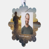 Christian Memorial Ocean Fly Fishing Fisherman オーナメントカード (左)