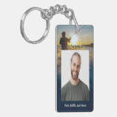 Christian Memorial Ocean Fly Fishing Fisherman  キーホルダー (正面左)