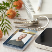 Christian Memorial Ocean Fly Fishing Fisherman  キーホルダー (正面右)