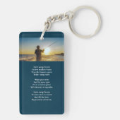 Christian Memorial Ocean Fly Fishing Fisherman  キーホルダー (裏面)
