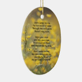 Christian Memorial Photo Barn Owl Bird  セラミックオーナメント (右)