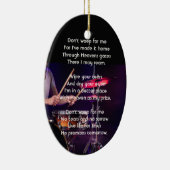 Christian Memorial Photo  Drummer Drums Band  セラミックオーナメント (右)