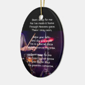 Christian Memorial Photo  Drummer Drums Band  セラミックオーナメント (左)