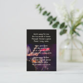 Christian Memorial Photo  Drummer Drums Band  名刺 (スタンド正面)