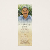 Christian Memorial Photo Guadalupe Prayer Bookmark (正面)