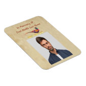 Christian Memorial Photo Invite Pheasant Bird Art マグネット (右側)