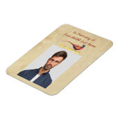 Christian Memorial Photo Invite Pheasant Bird Art マグネット (左側)