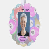 Christian Memorial Photo Keepsake Bingo Game オーナメントカード (左)