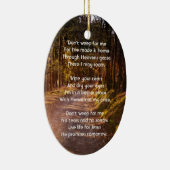 Christian Memorial Photo Prayer Forest Trail Walk セラミックオーナメント (右)