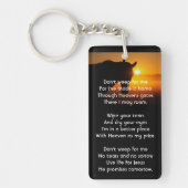 Christian Memorial Photo Prayer Horse Silhouette キーホルダー (正面)