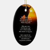 Christian Memorial Photo Prayer Horse Western セラミックオーナメント (右)